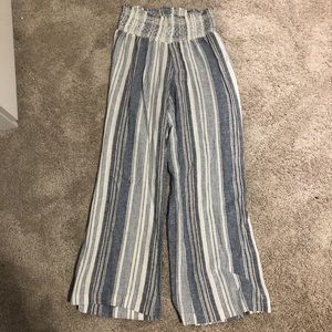 striped loose pants